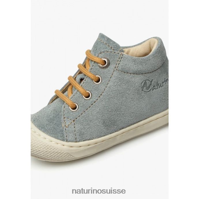 enfants cocon T88FLL140 Naturino chaussures premiers pas en suède vert clair