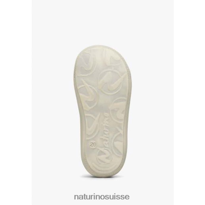enfants cocon T88FLL155 Naturino chaussures premiers pas en cuir nappa vert