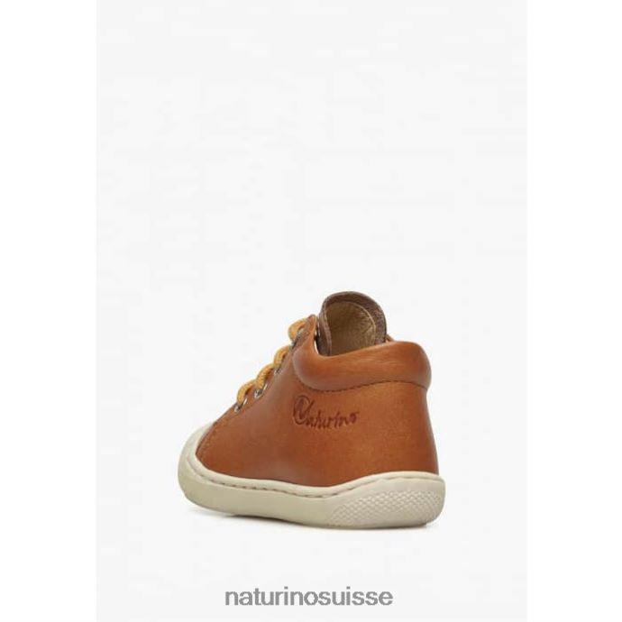 enfants cocon T88FLL171 Naturino chaussures premiers pas en cuir nappa brun