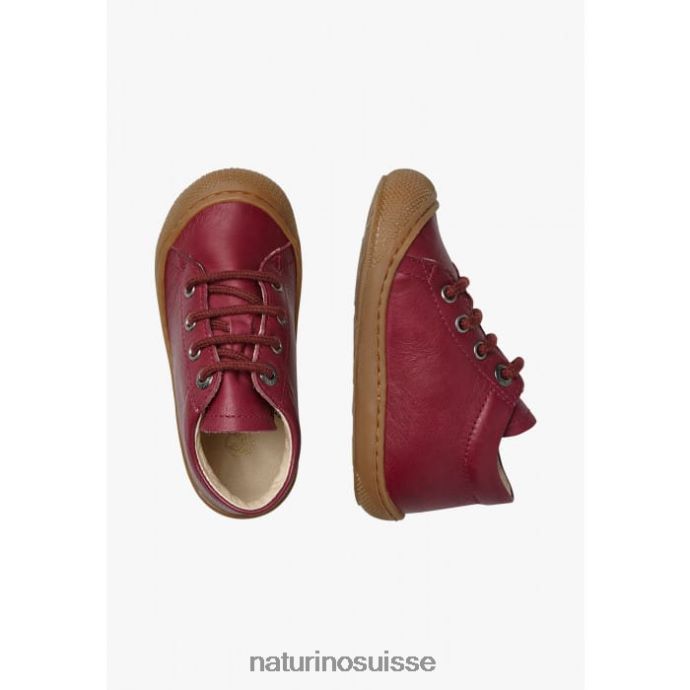 enfants cocon T88FLL183 Naturino chaussures pour tout-petits en cuir napa Bourgogne