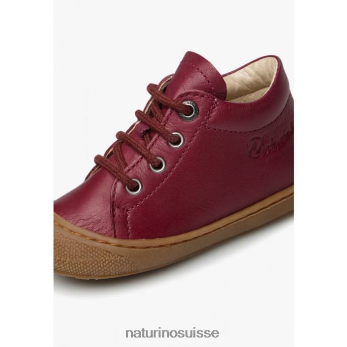 enfants cocon T88FLL183 Naturino chaussures pour tout-petits en cuir napa Bourgogne