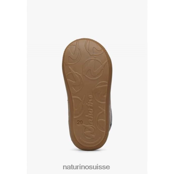 enfants cocon T88FLL190 Naturino chaussures pour tout-petits en daim à imprimé fleuri gris