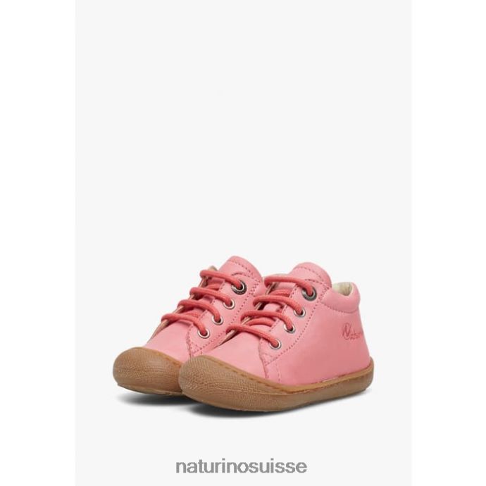 enfants cocon T88FLL203 Naturino chaussures pour tout-petits en cuir napa corail