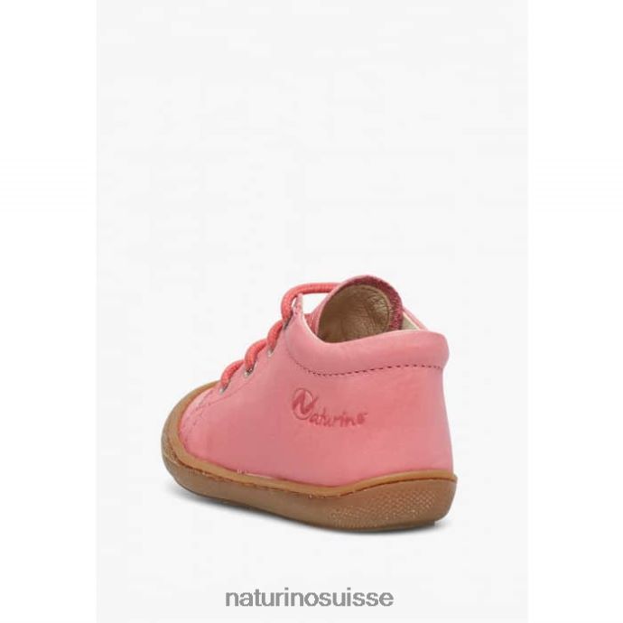 enfants cocon T88FLL203 Naturino chaussures pour tout-petits en cuir napa corail