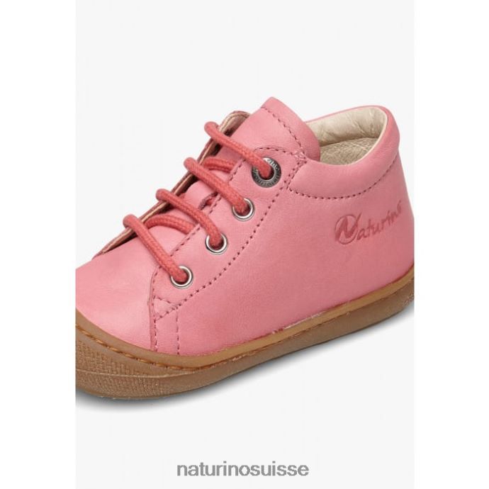 enfants cocon T88FLL203 Naturino chaussures pour tout-petits en cuir napa corail