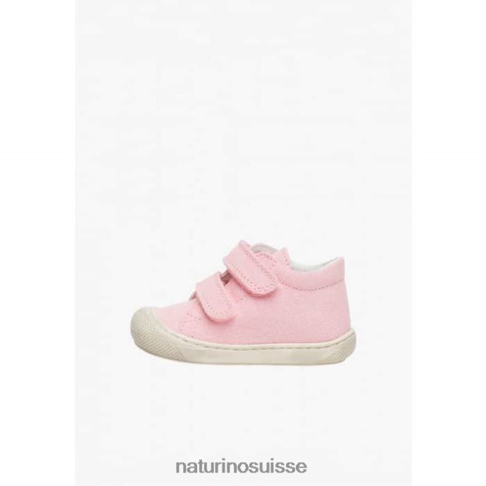 enfants cocon T88FLL204 Naturino chaussures premiers pas en toile rose