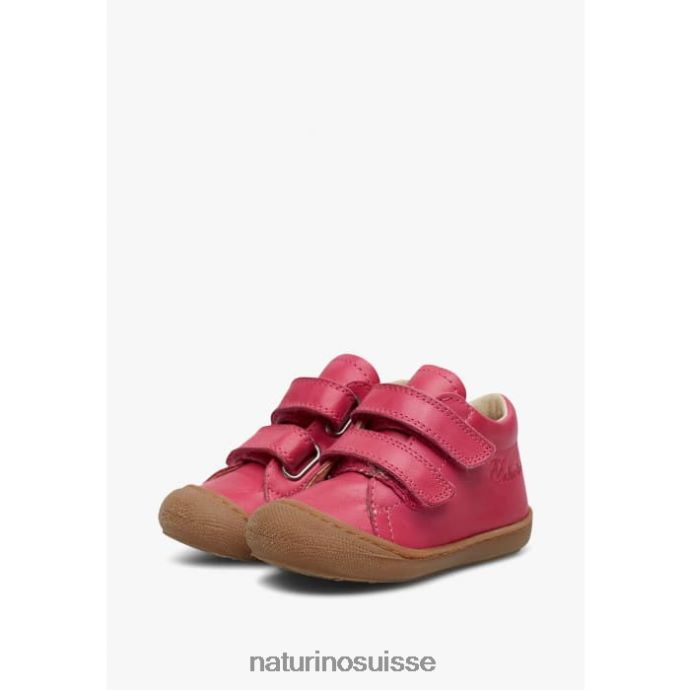 enfants cocon T88FLL205 Naturino chaussures premiers pas en cuir nappa fuchsia