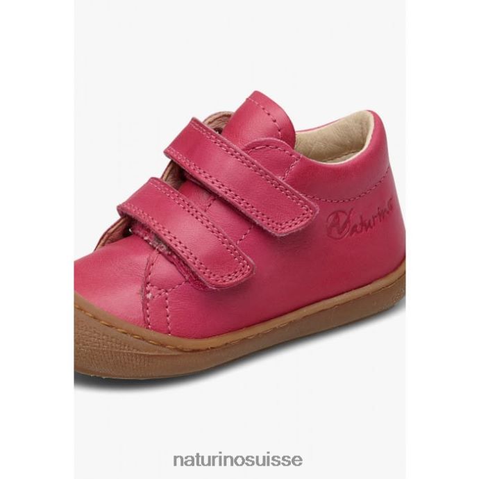 enfants cocon T88FLL205 Naturino chaussures premiers pas en cuir nappa fuchsia