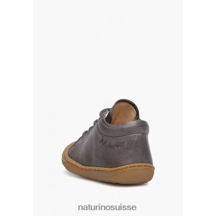 enfants cocon T88FLL222 Naturino chaussures pour tout-petits en cuir napa gris
