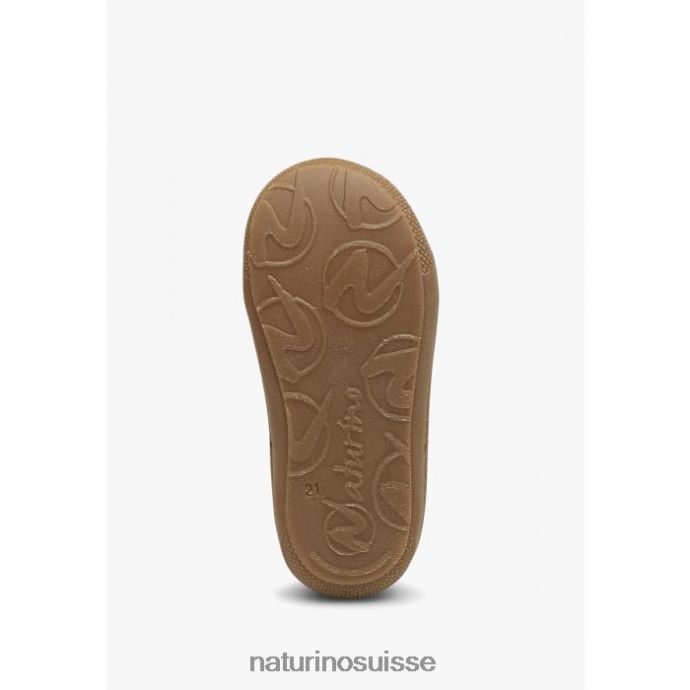 enfants cocon T88FLL223 Naturino chaussures pour tout-petits en cuir napa rouge grenat