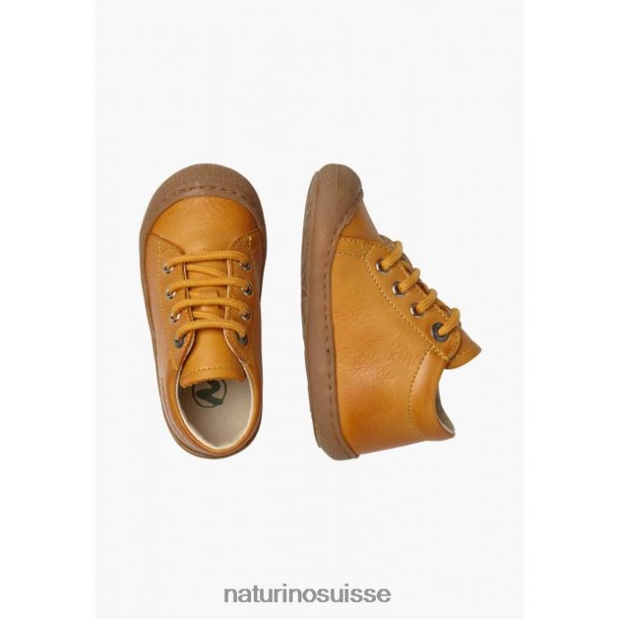 enfants cocon T88FLL224 Naturino chaussures pour tout-petits en cuir napa citrouille