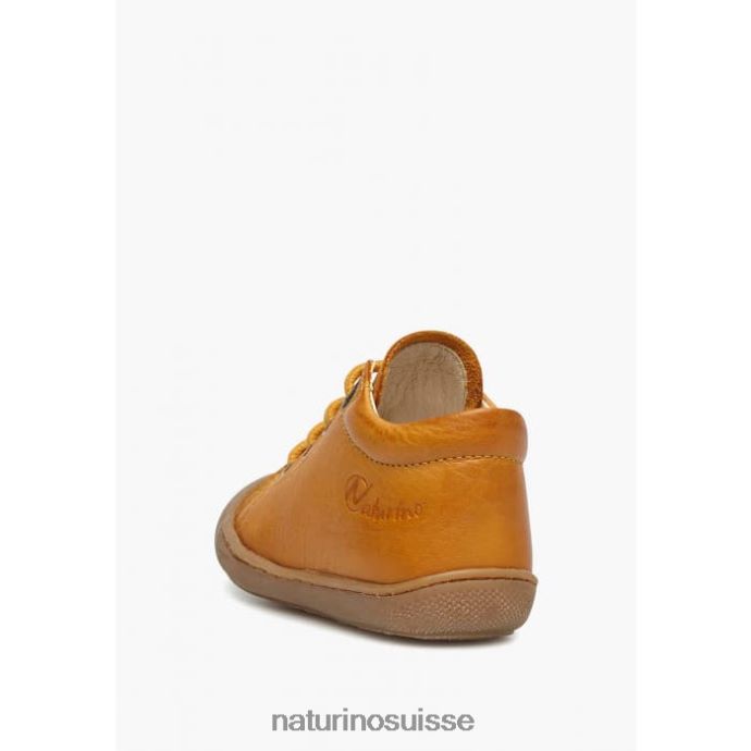 enfants cocon T88FLL224 Naturino chaussures pour tout-petits en cuir napa citrouille