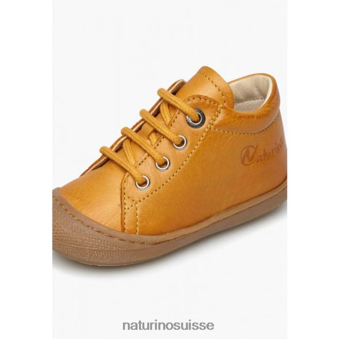 enfants cocon T88FLL224 Naturino chaussures pour tout-petits en cuir napa citrouille