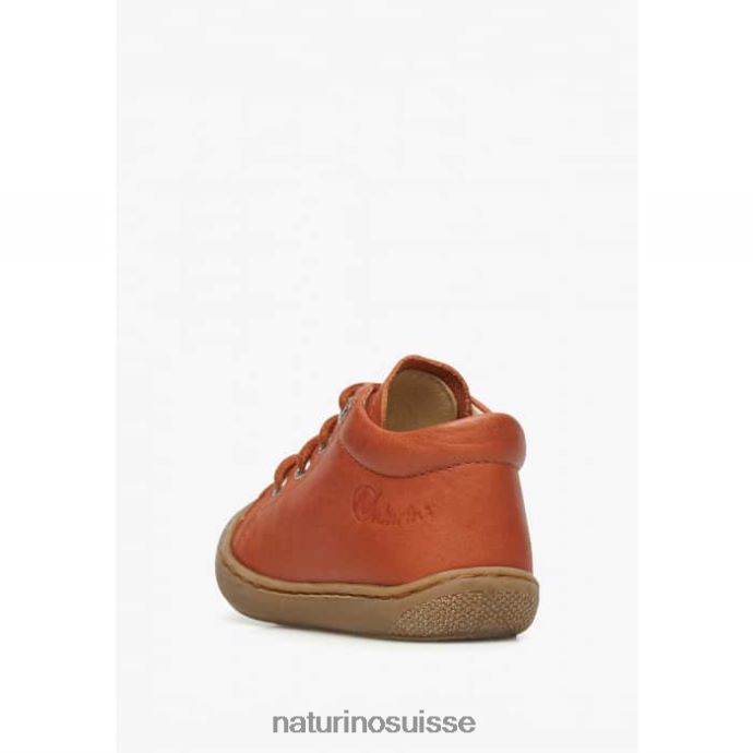 enfants cocon T88FLL66 Naturino chaussures pour tout-petits en cuir napa rouge foncé