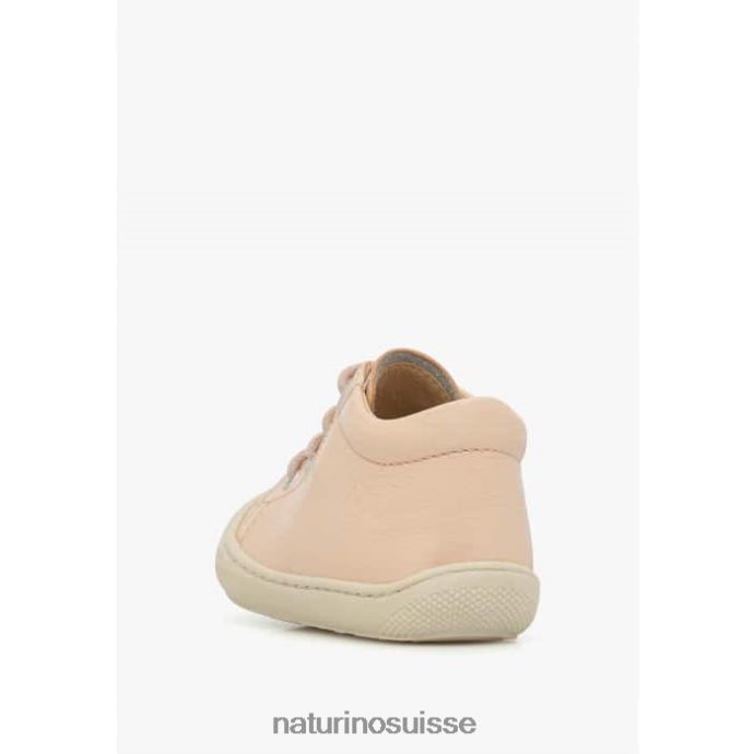 enfants cocon T88FLL78 Naturino chaussures premiers pas en cuir verni rose