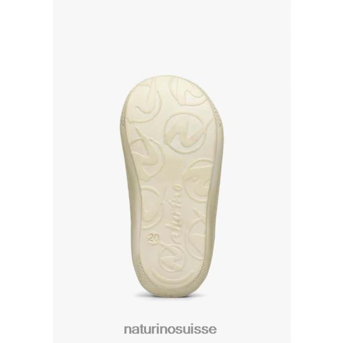 enfants cocon vl T88FLL102 Naturino chaussures premiers pas en suède imprimé marguerites rose