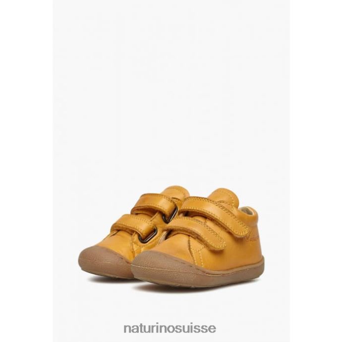 enfants cocon vl T88FLL120 Naturino chaussures premiers pas en cuir nappa citrouille