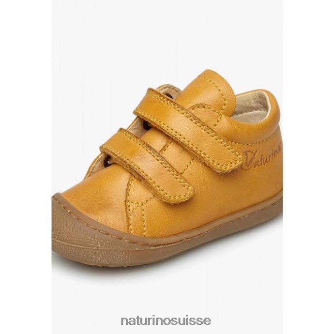 enfants cocon vl T88FLL120 Naturino chaussures premiers pas en cuir nappa citrouille