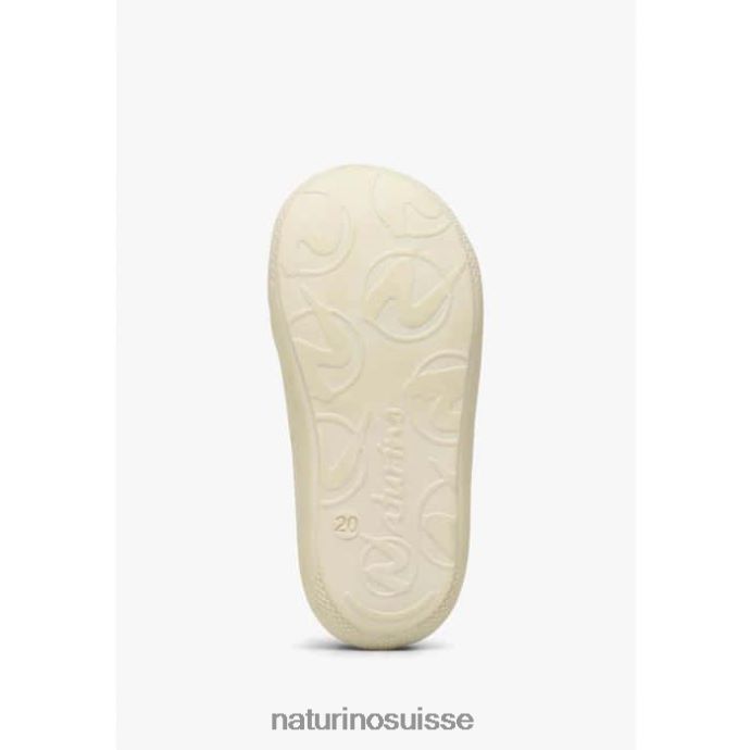 enfants cocon vl T88FLL164 Naturino chaussures premiers pas en tissu avec imprimé rose blanc