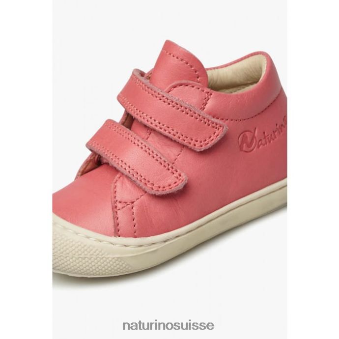 enfants cocon vl T88FLL167 Naturino chaussures premiers pas en cuir nappa corail