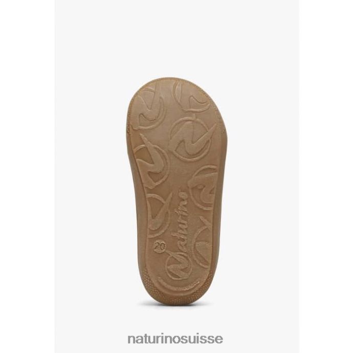 enfants cocon vl T88FLL169 Naturino chaussures premiers pas en cuir nappa rose pétant