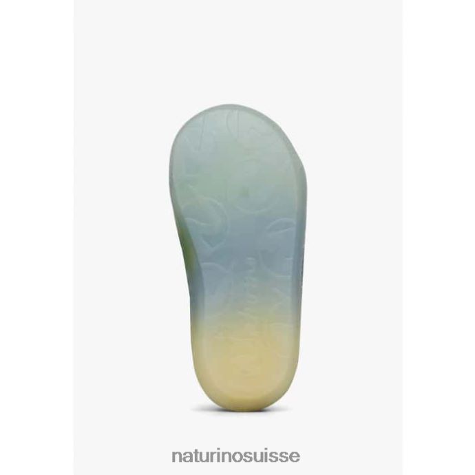 enfants cocon vl T88FLL170 Naturino chaussures premiers pas en cuir bleu