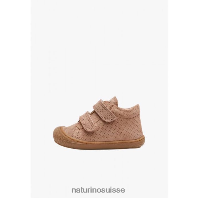 enfants cocon vl T88FLL193 Naturino premier pas en daim pailleté vieux rose