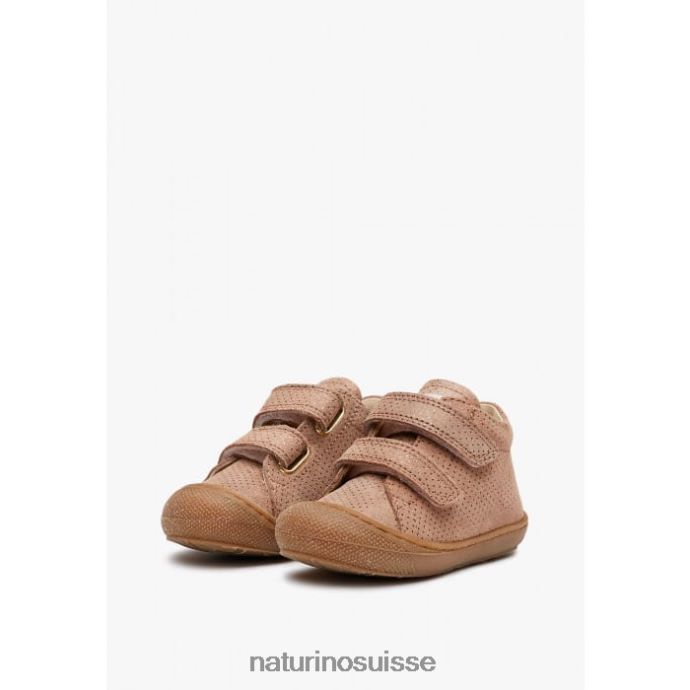 enfants cocon vl T88FLL193 Naturino premier pas en daim pailleté vieux rose