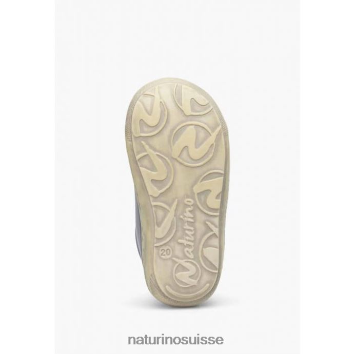 enfants cocon vl T88FLL218 Naturino chaussures premiers pas en cuir nappa bleu ciel
