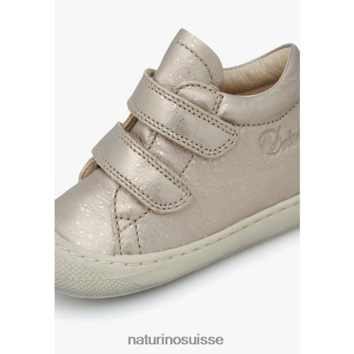 enfants cocon vl T88FLL51 Naturino chaussures premiers pas en cuir rose poudré