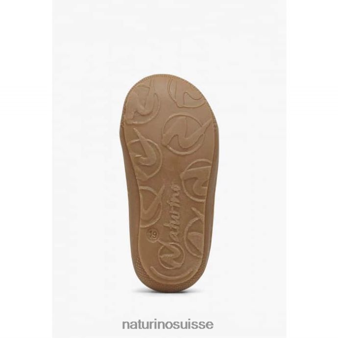 enfants cocon vl T88FLL57 Naturino chaussures pour tout-petits en cuir avec imprimé fraise rose poudré