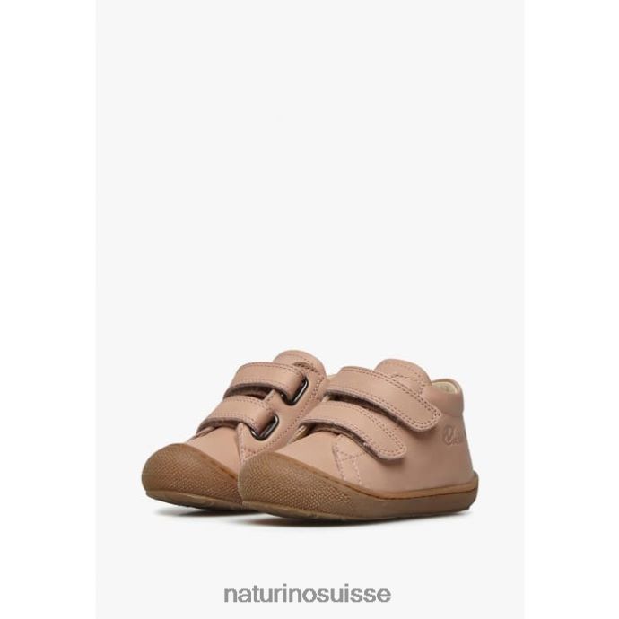 enfants cocon vl T88FLL59 Naturino chaussures premiers pas en cuir nappa rose poudré