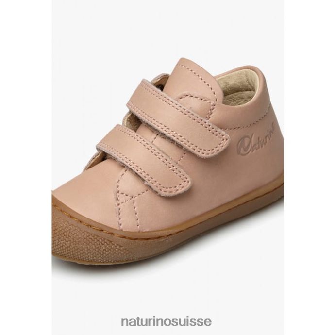 enfants cocon vl T88FLL59 Naturino chaussures premiers pas en cuir nappa rose poudré