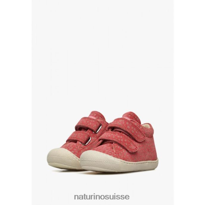 enfants cocon vl T88FLL64 Naturino chaussures premiers pas en suède imprimé poney rouge