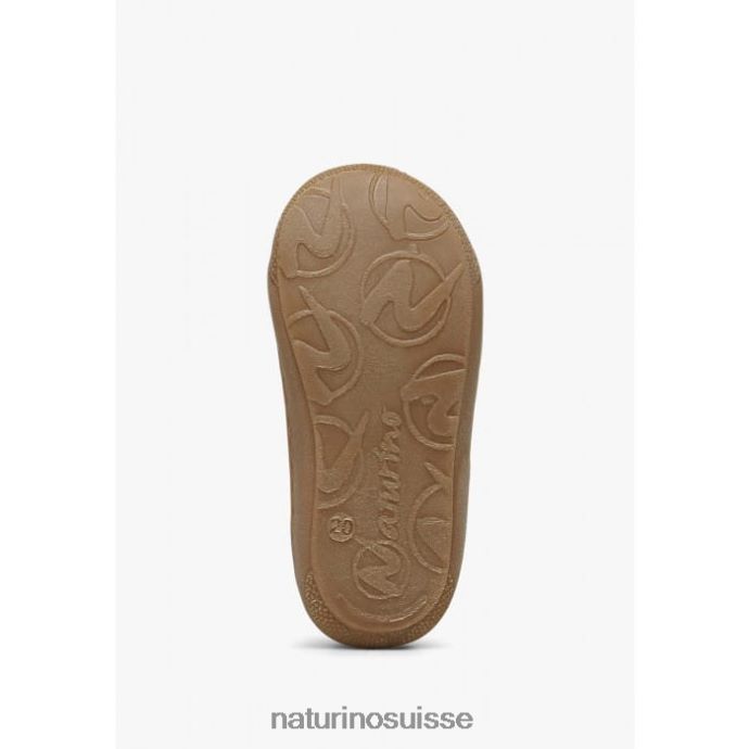 enfants cocon vl T88FLL74 Naturino chaussures premiers pas en cuir nappa rouge foncé