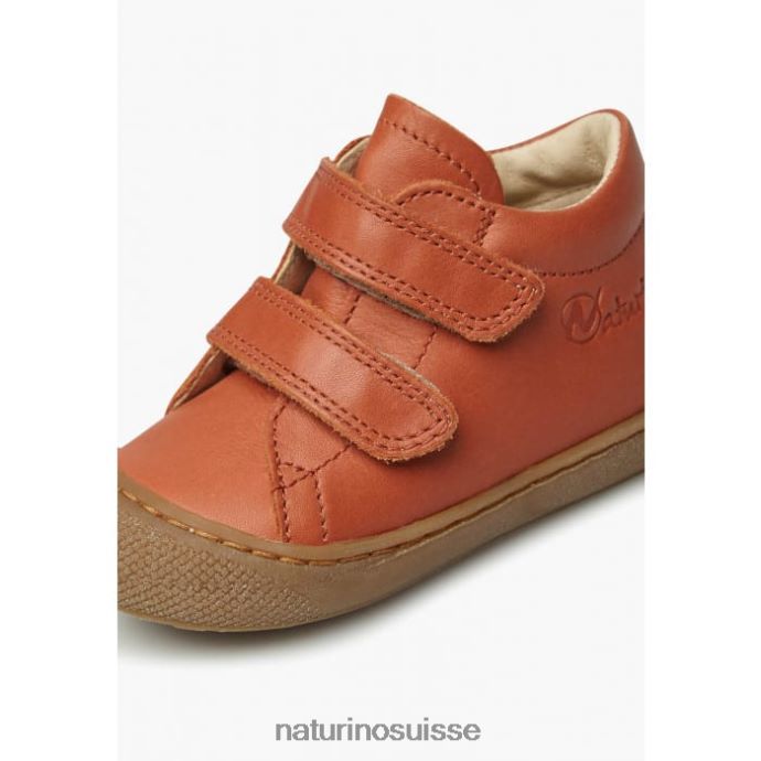 enfants cocon vl T88FLL74 Naturino chaussures premiers pas en cuir nappa rouge foncé