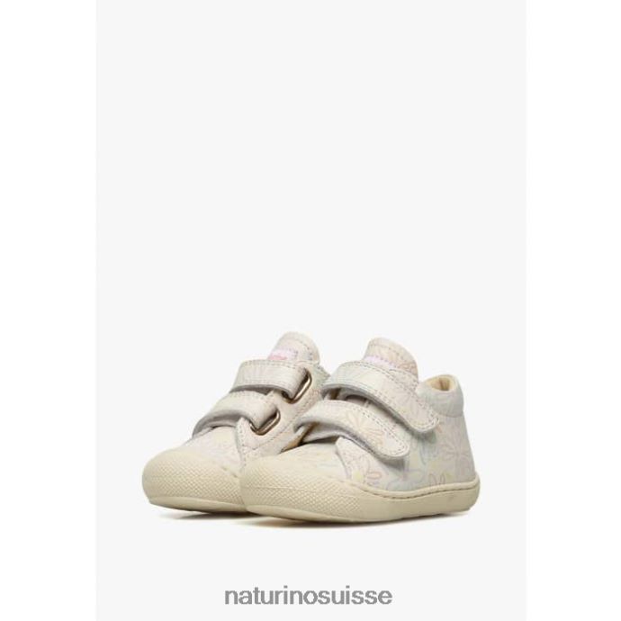 enfants cocon vl T88FLL85 Naturino chaussures premiers pas en cuir crème