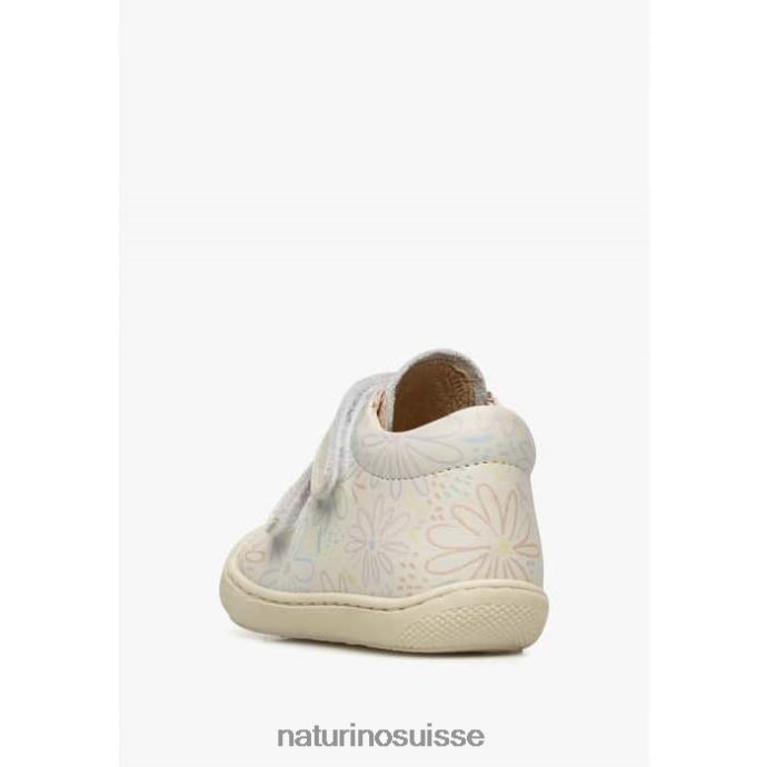 enfants cocon vl T88FLL85 Naturino chaussures premiers pas en cuir crème