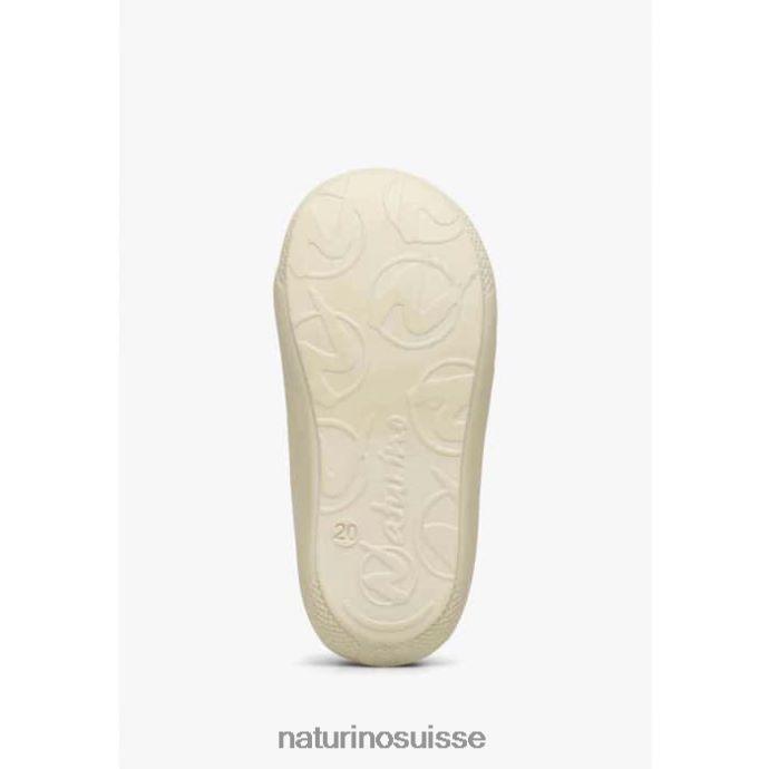 enfants cocon vl T88FLL85 Naturino chaussures premiers pas en cuir crème
