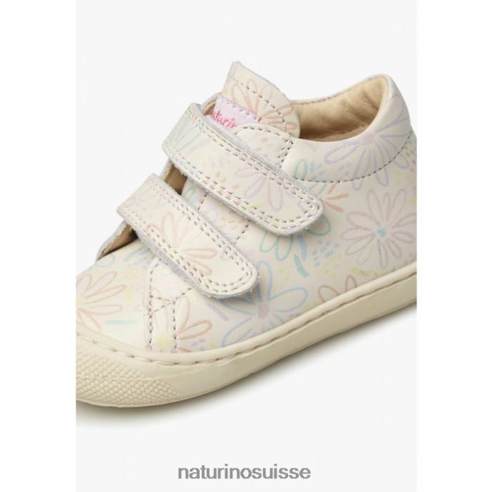 enfants cocon vl T88FLL85 Naturino chaussures premiers pas en cuir crème