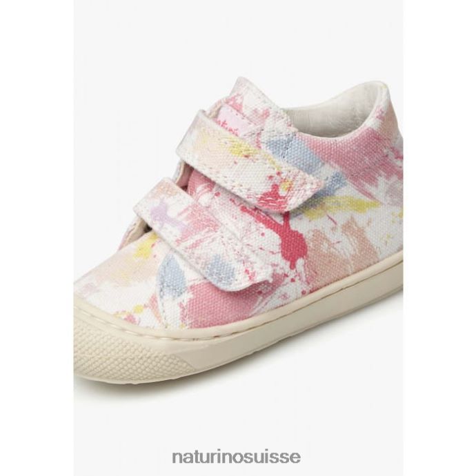 enfants cocon vl T88FLL90 Naturino chaussures premiers pas en tissu rose