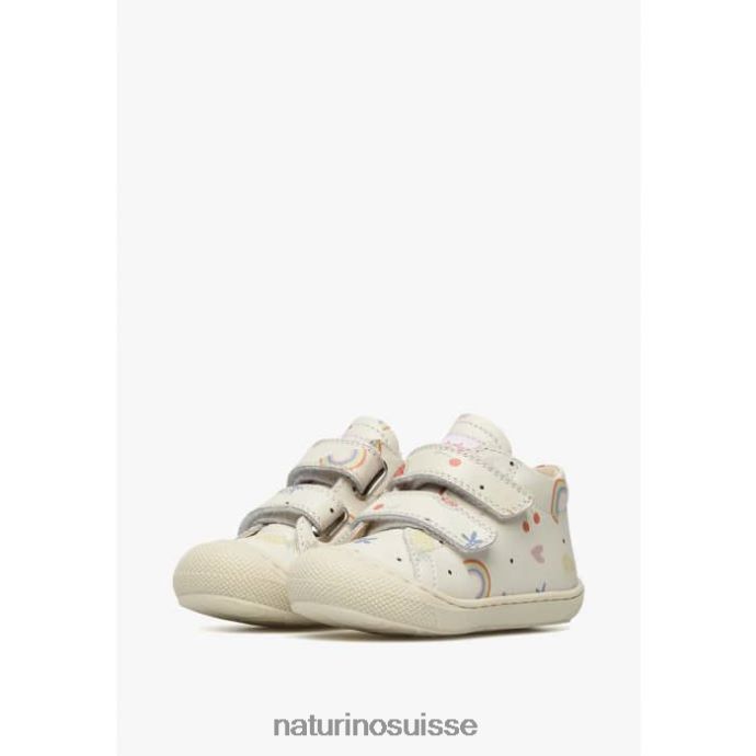 enfants cocon vl T88FLL92 Naturino chaussures premiers pas en cuir crème