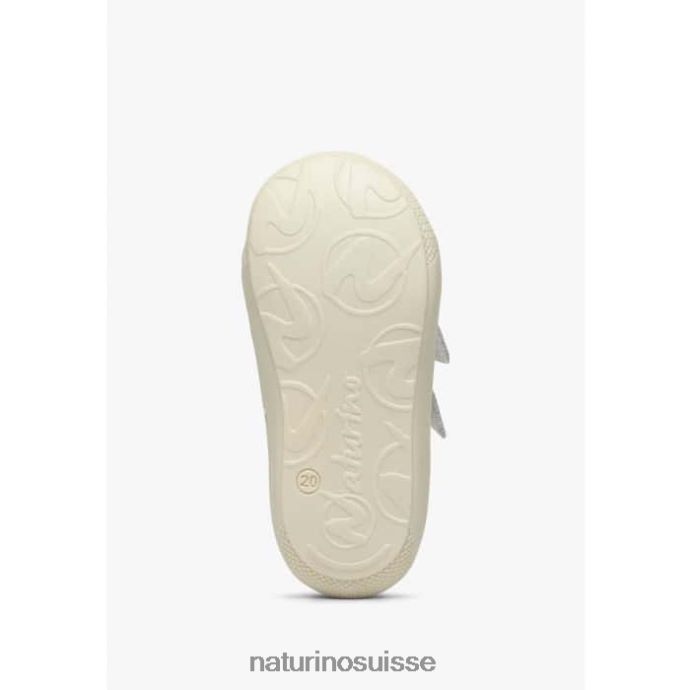 enfants cocon vl T88FLL92 Naturino chaussures premiers pas en cuir crème