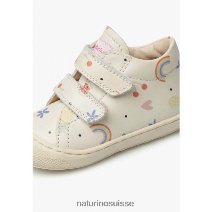 enfants cocon vl T88FLL92 Naturino chaussures premiers pas en cuir crème