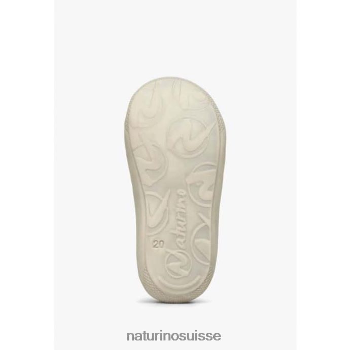 enfants cocon vl T88FLL93 Naturino chaussures premiers pas en suède imprimé poney blanc noir