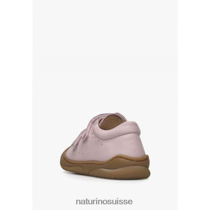 enfants gabby vl T88FLL116 Naturino chaussures premiers pas en cuir nappa rose