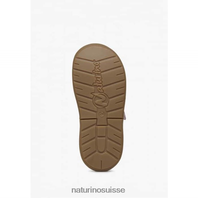 enfants gabby vl T88FLL116 Naturino chaussures premiers pas en cuir nappa rose