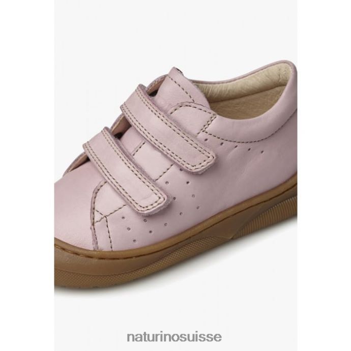 enfants gabby vl T88FLL116 Naturino chaussures premiers pas en cuir nappa rose
