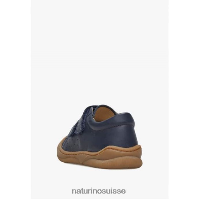 enfants gabby vl T88FLL126 Naturino chaussures premiers pas en cuir nappa bleu