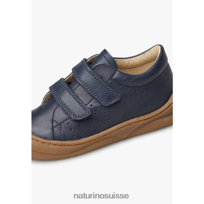 enfants gabby vl T88FLL126 Naturino chaussures premiers pas en cuir nappa bleu